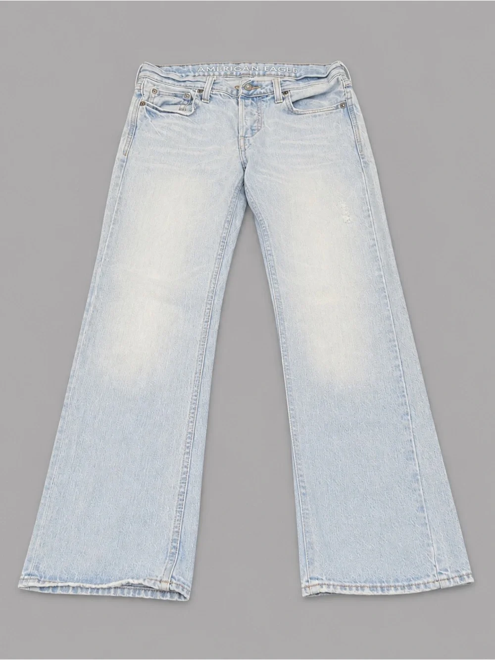American Eagle Low Rise Bootcut Jeans Men’s 30x30 Light Wash Denim Pants